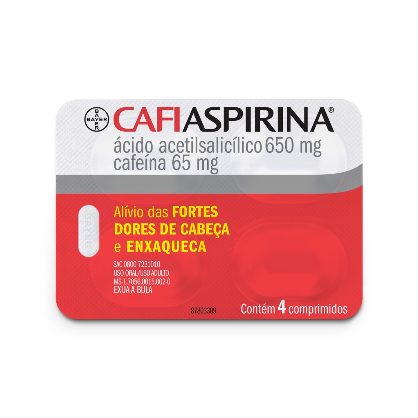 Embalagem de CafiAspirina®