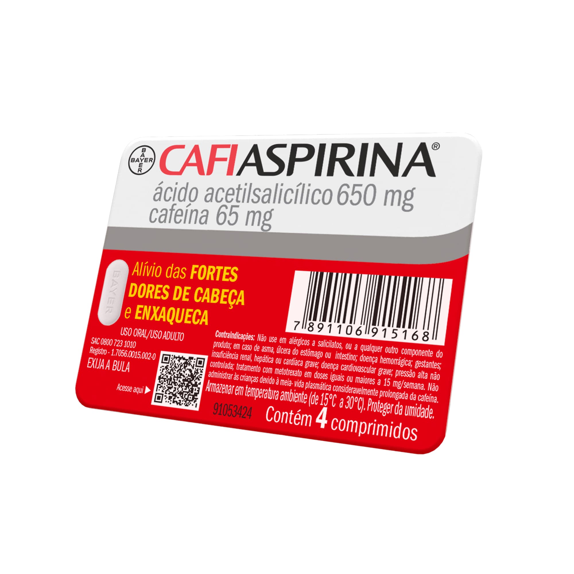 Embalagem de CafiAspirina®