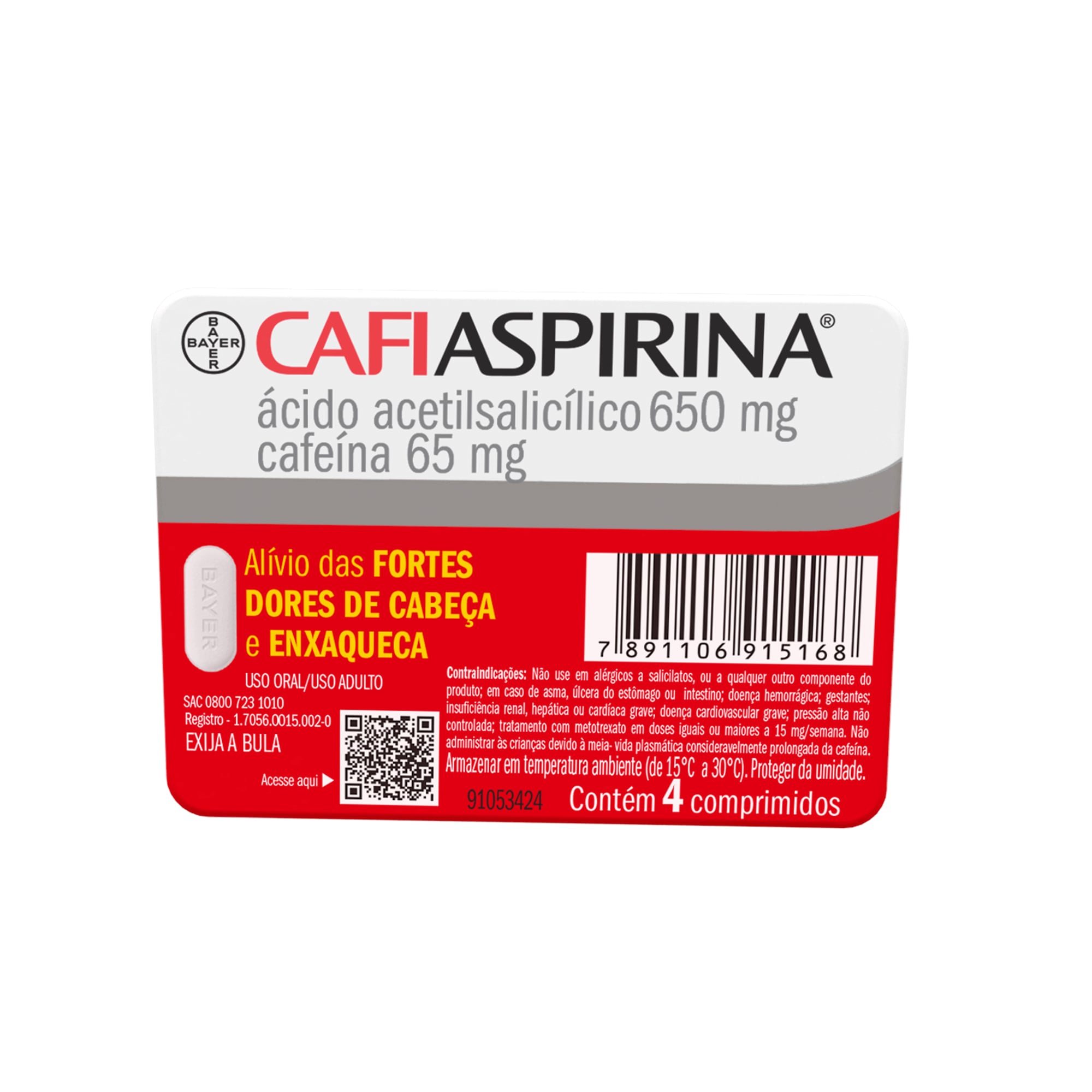 Embalagem de CafiAspirina®