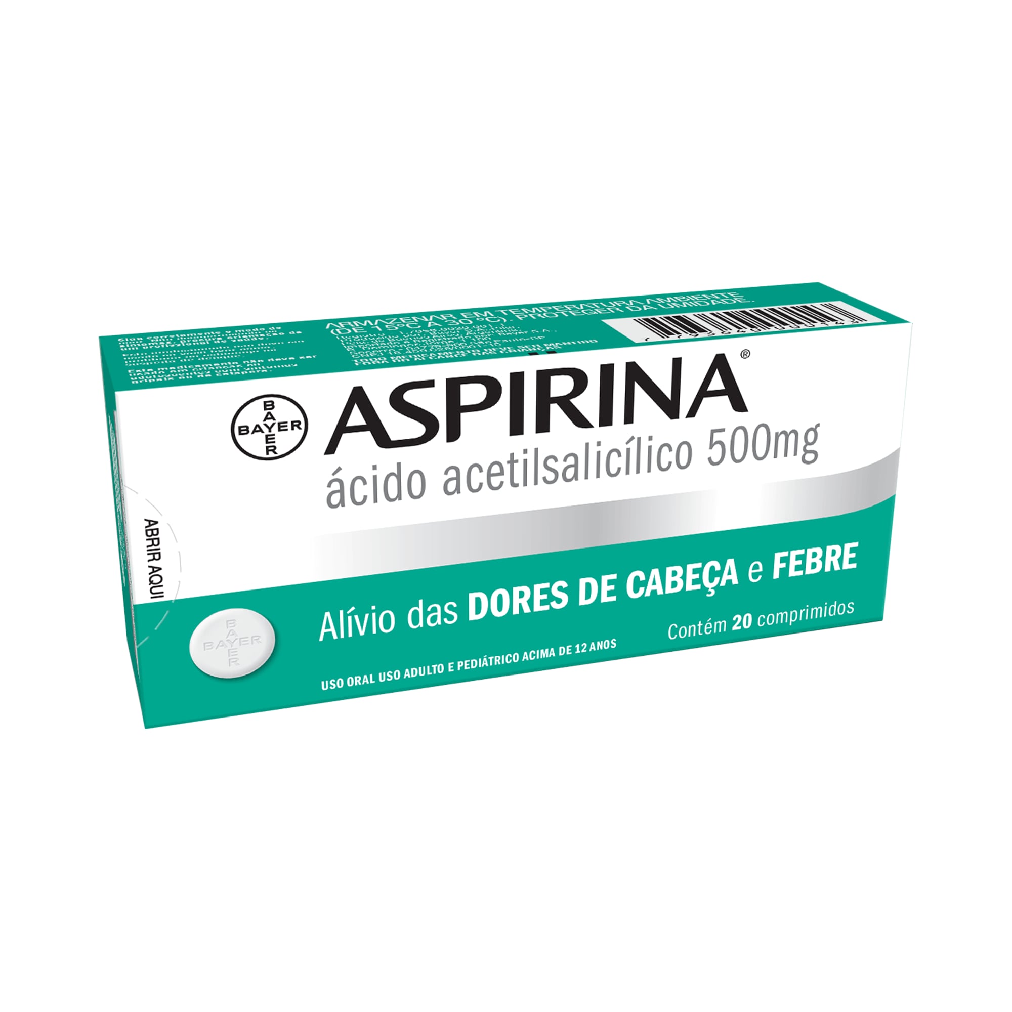 Embalagem de Aspirina® 500mg